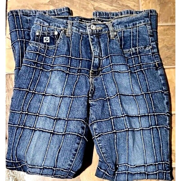 VTG PEPE JEANS UK RARE 4 26X28 10" Rise Pleated 5 Pkt Stretch 70s Hippie Boho - Picture 1 of 7